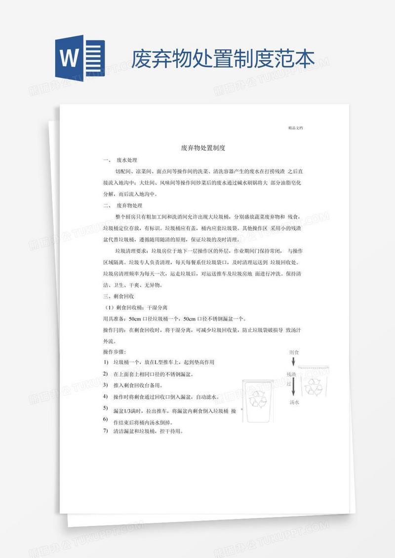 废弃物处置制度范本