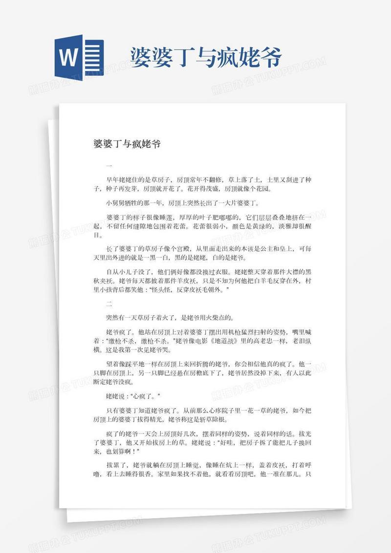 婆婆丁与疯姥爷