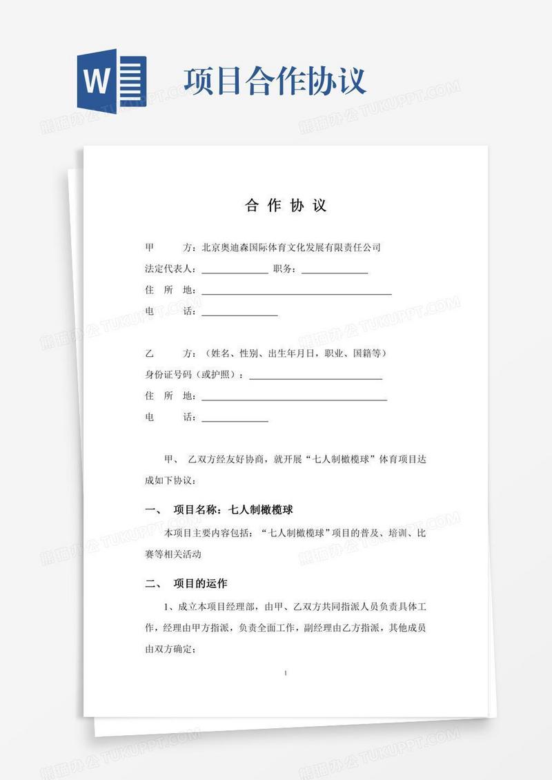 项目合作协议