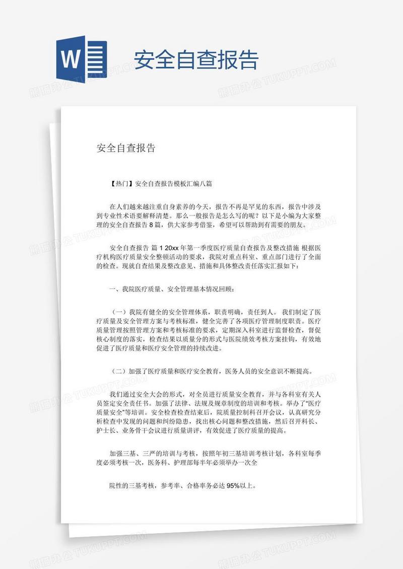 安全自查报告