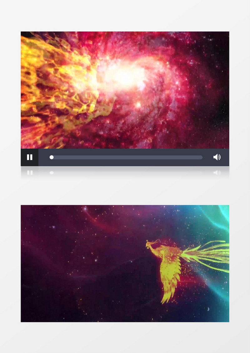唯美大气梦幻银河星云背景视频素材