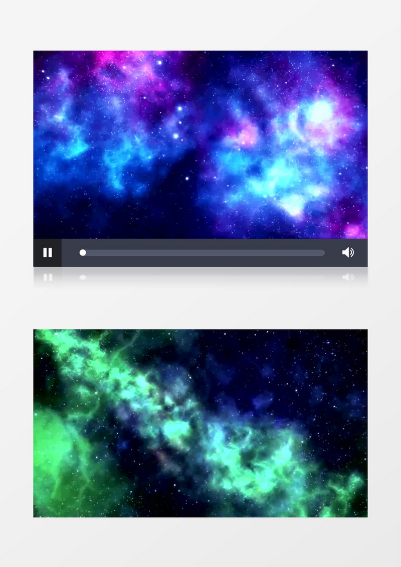 宇宙星云星系星空有音乐背景视频素材