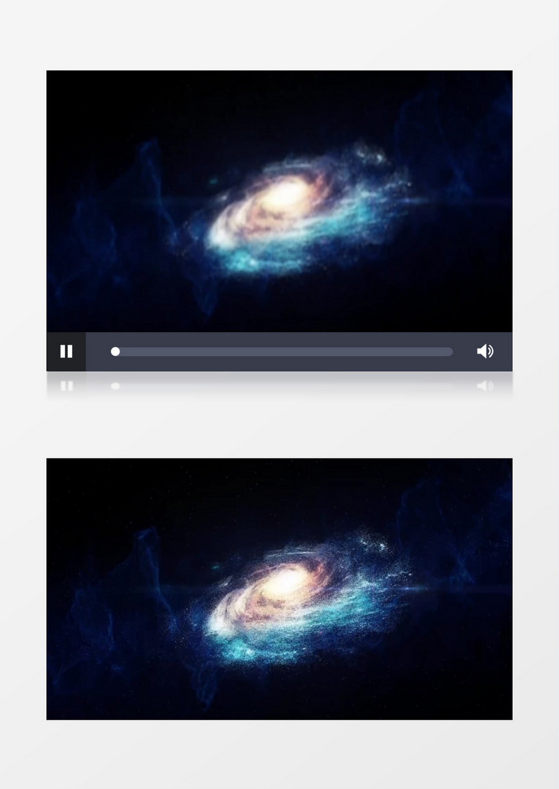 梦幻粒子星云有音乐背景视频素材