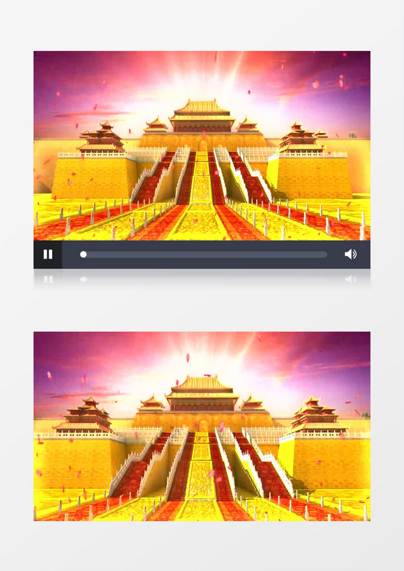 大气实用的宫殿转场背景视频（有音乐）