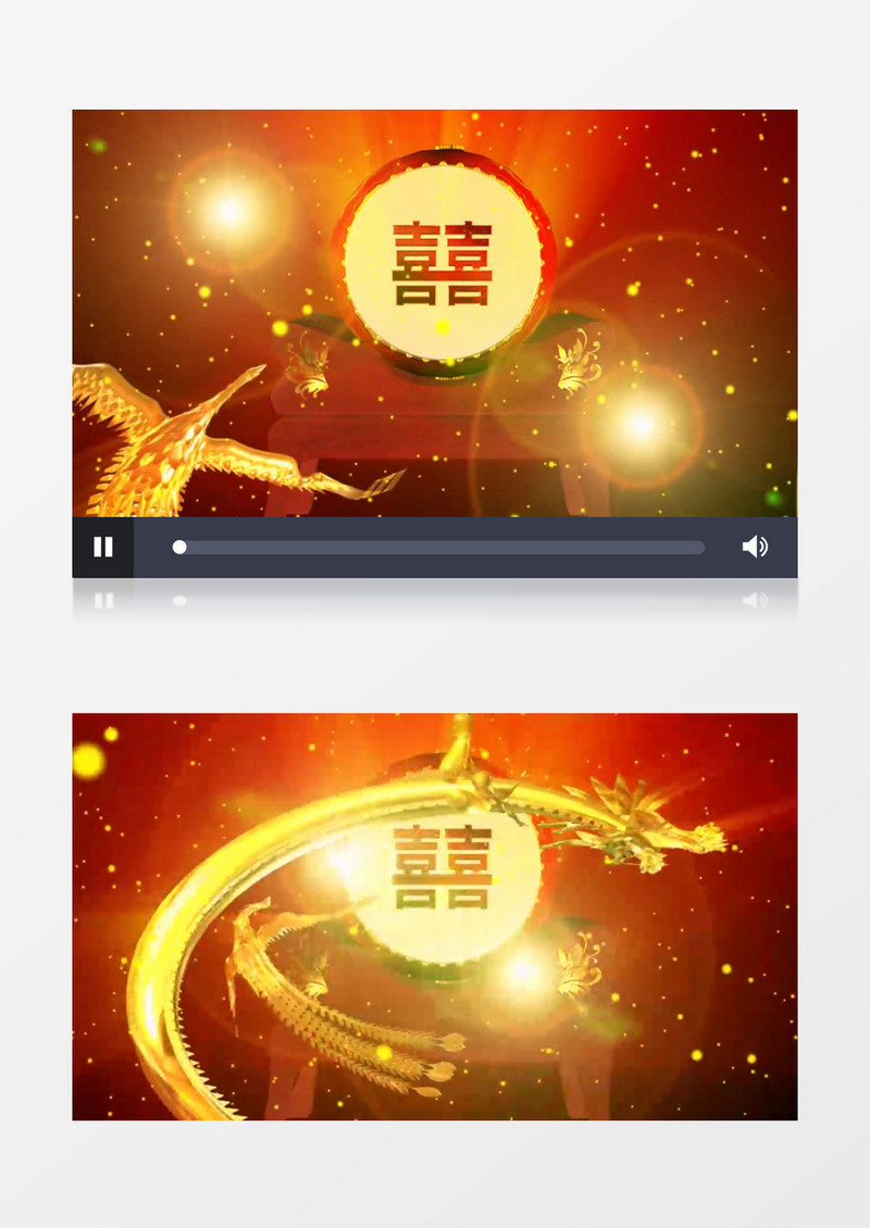 动态中式婚礼新郎背景视频（有音乐）