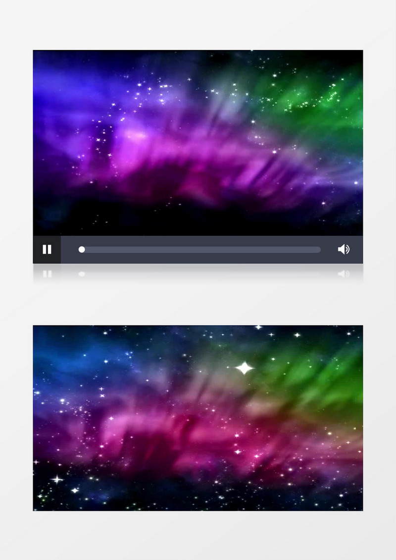 动态唯美星空星星粒子背景视频（有音乐）