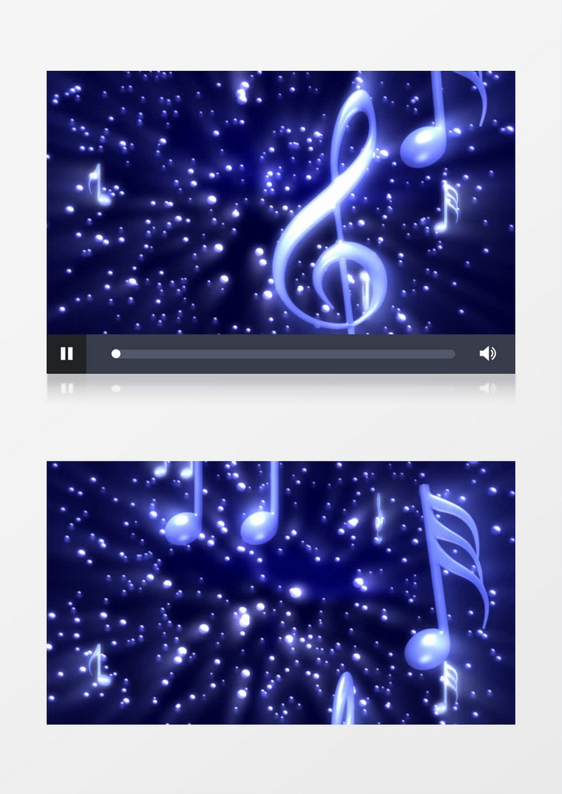 飘落的粒子音符背景视频（有音乐）