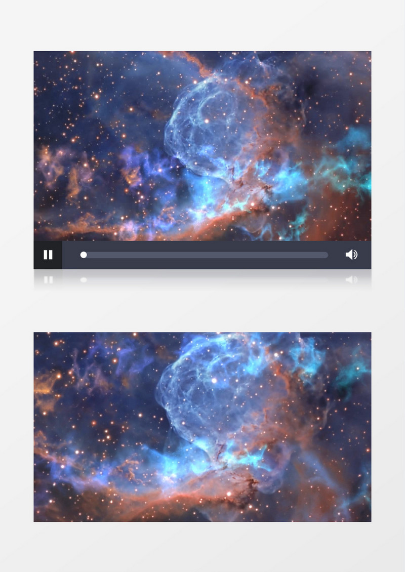 4K唯美大气空间星云背景视频（有音乐）