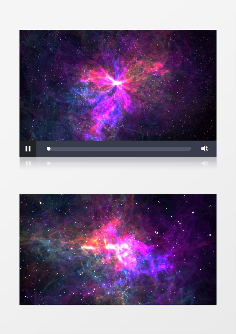 4K唯美绚丽宇宙光效星云背景视频（有音乐）