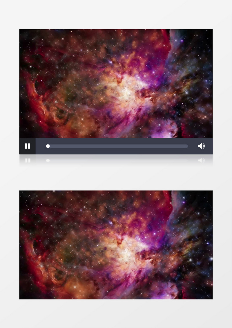 唯美星空粒子飞舞星云背景视频（有音乐）