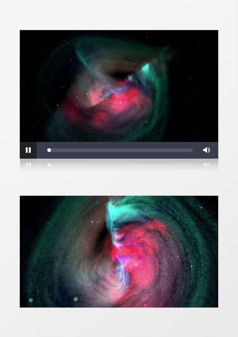 唯美大气绚丽宇宙星云粒子背景视频（有音乐）