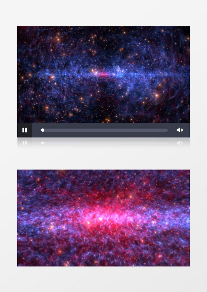 唯美大气绚丽星云星空粒子背景视频（有音乐）