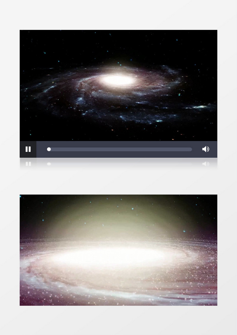 动态唯美银河系星云背景视频（有音乐）