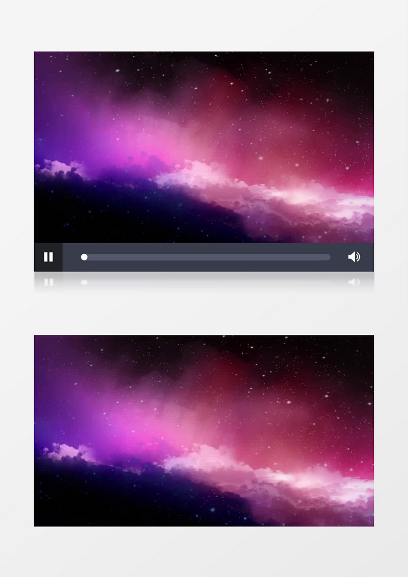 高清星云粒子飘落背景视频（有音乐）