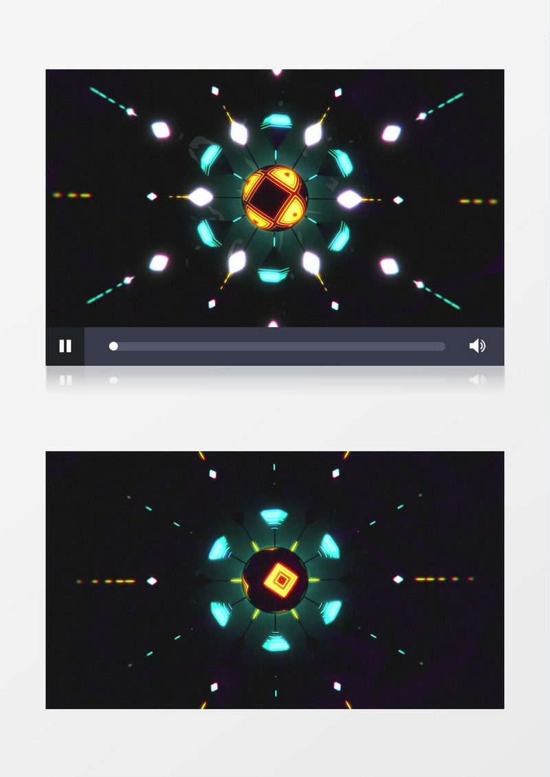 激光灯星空灯光效背景视频素材(有音乐)