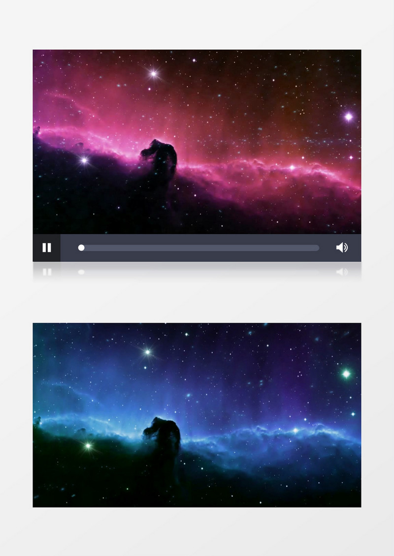唯美梦幻星空星云背景视频（有音乐）