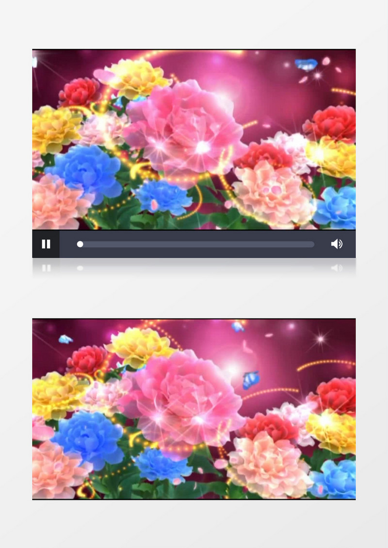 牡丹山歌版背景视频（有音乐）