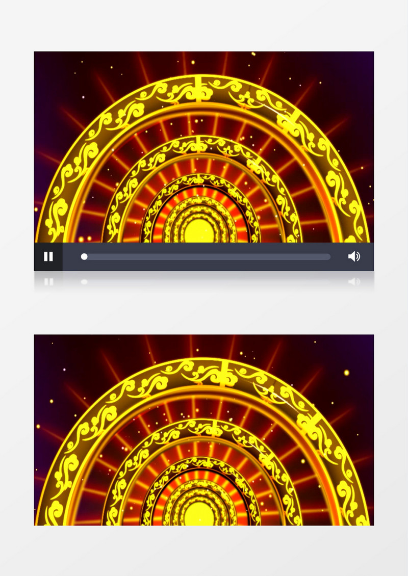祥云旋转宫廷仿唐舞蹈背景视频（有音乐）