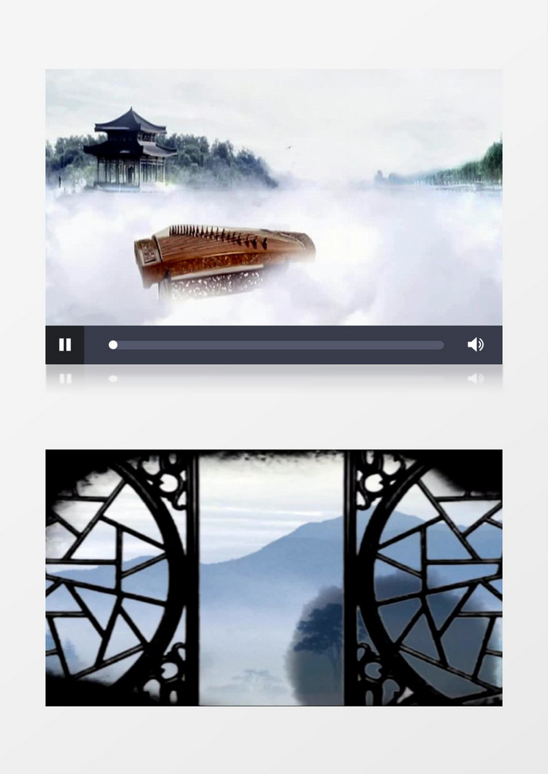 唯美水墨山水礼仪之邦背景视频 (有音乐)