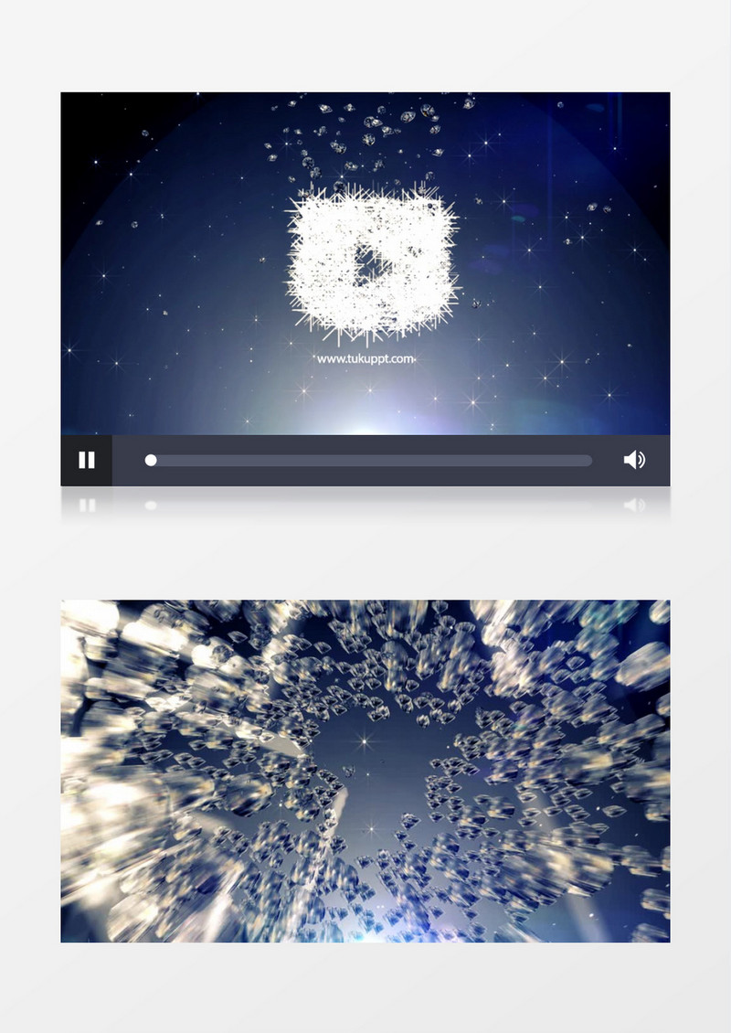 高级感炫酷钻石logo汇聚AE视频模板