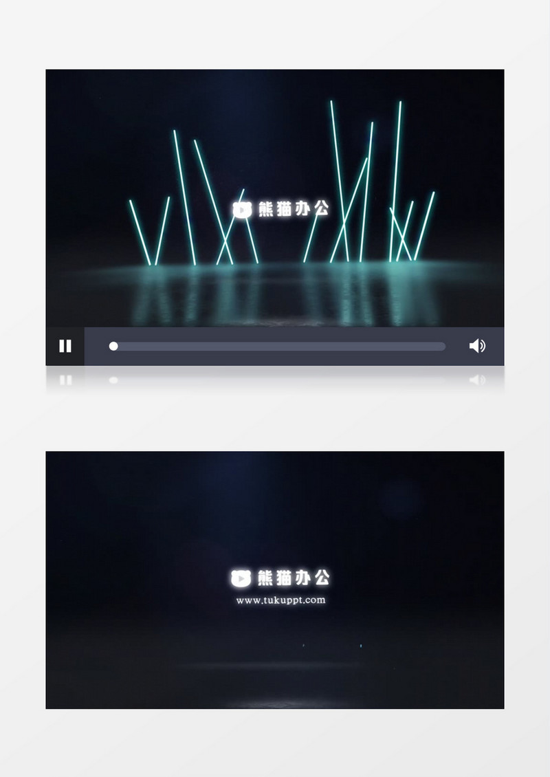 霓虹灯发光Logo动画AE模板 