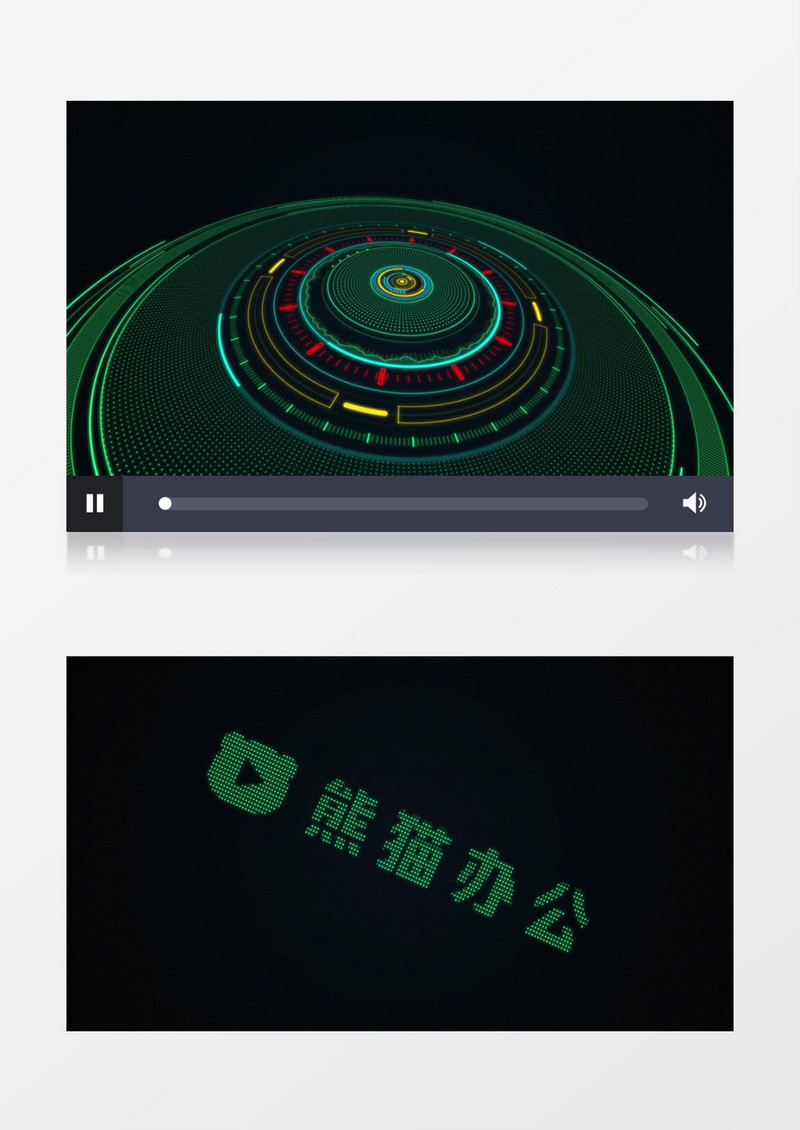 科技感信号损坏Logo片头动画AE模板 