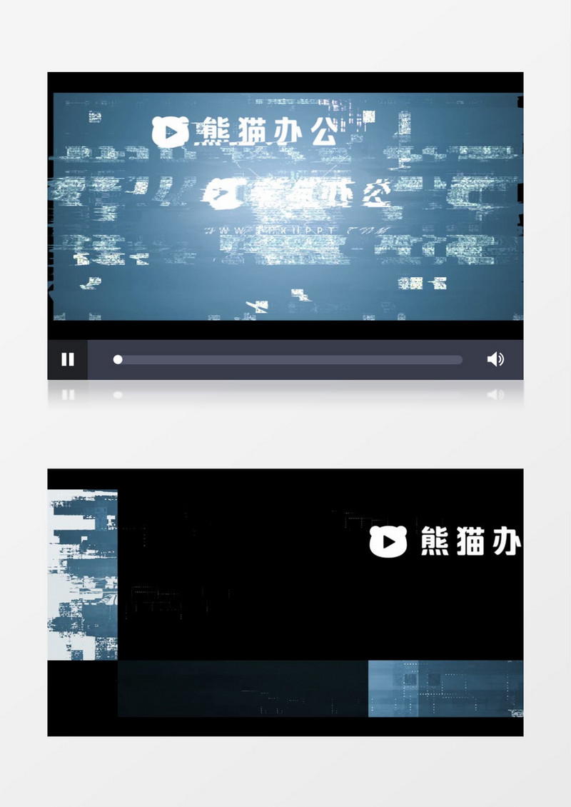 故障效果标志展示AE视频模板
