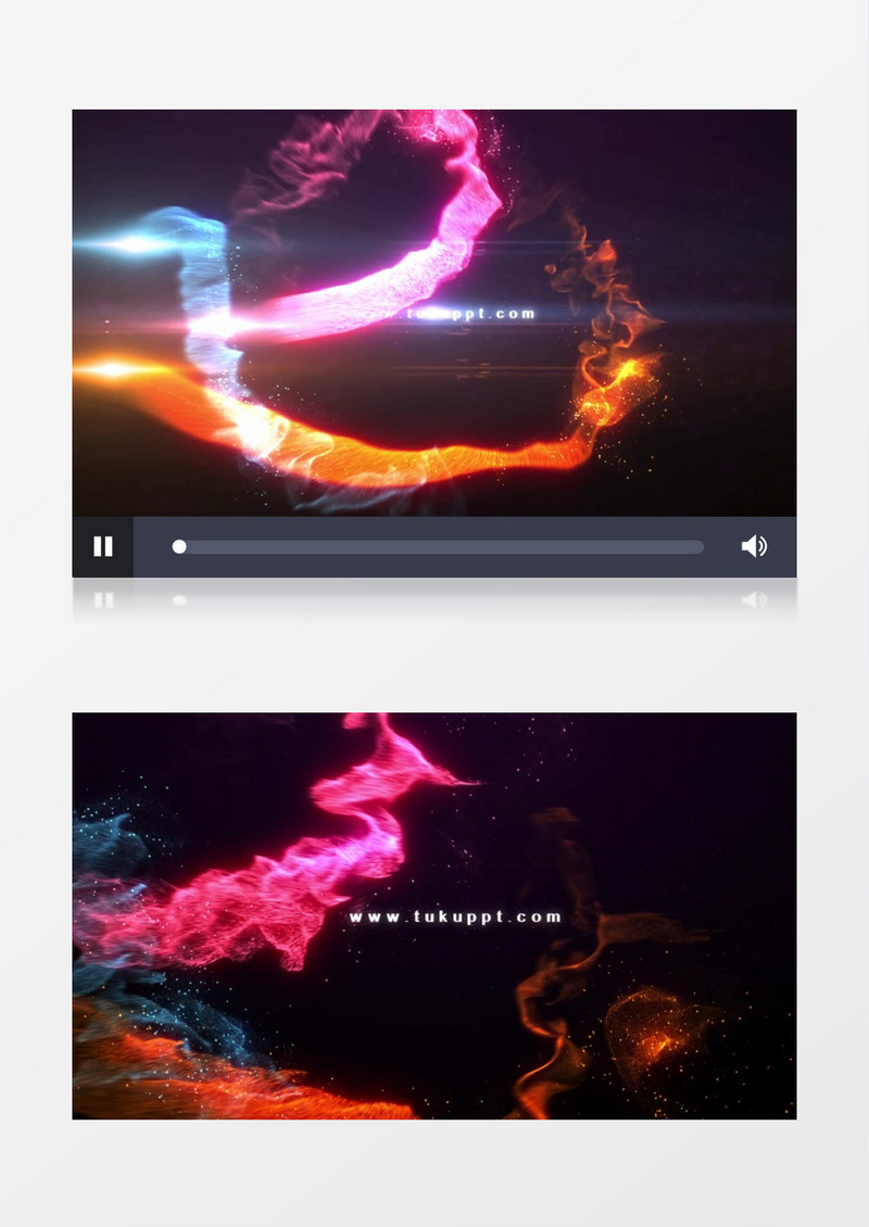 扩散粒子汇聚Logo动画AE模板