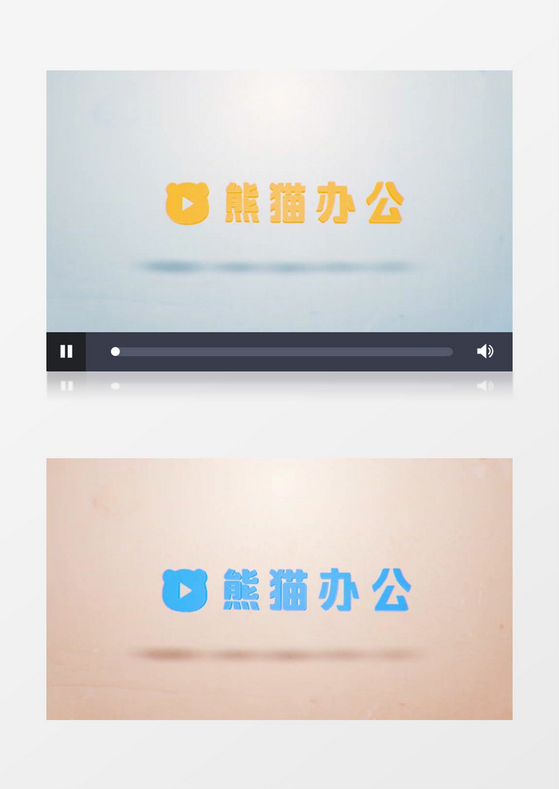 创意七彩变换logo展示ae模板