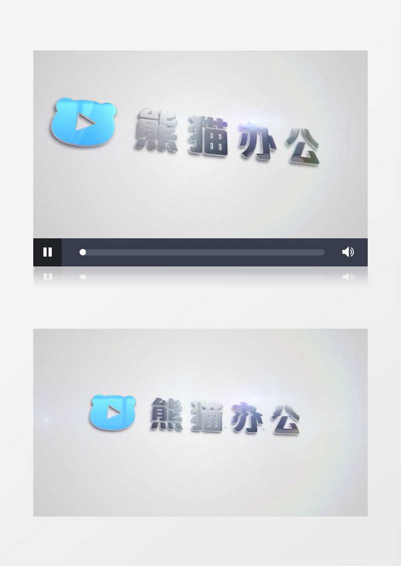 信号损坏三维Logo动画AE视频模板