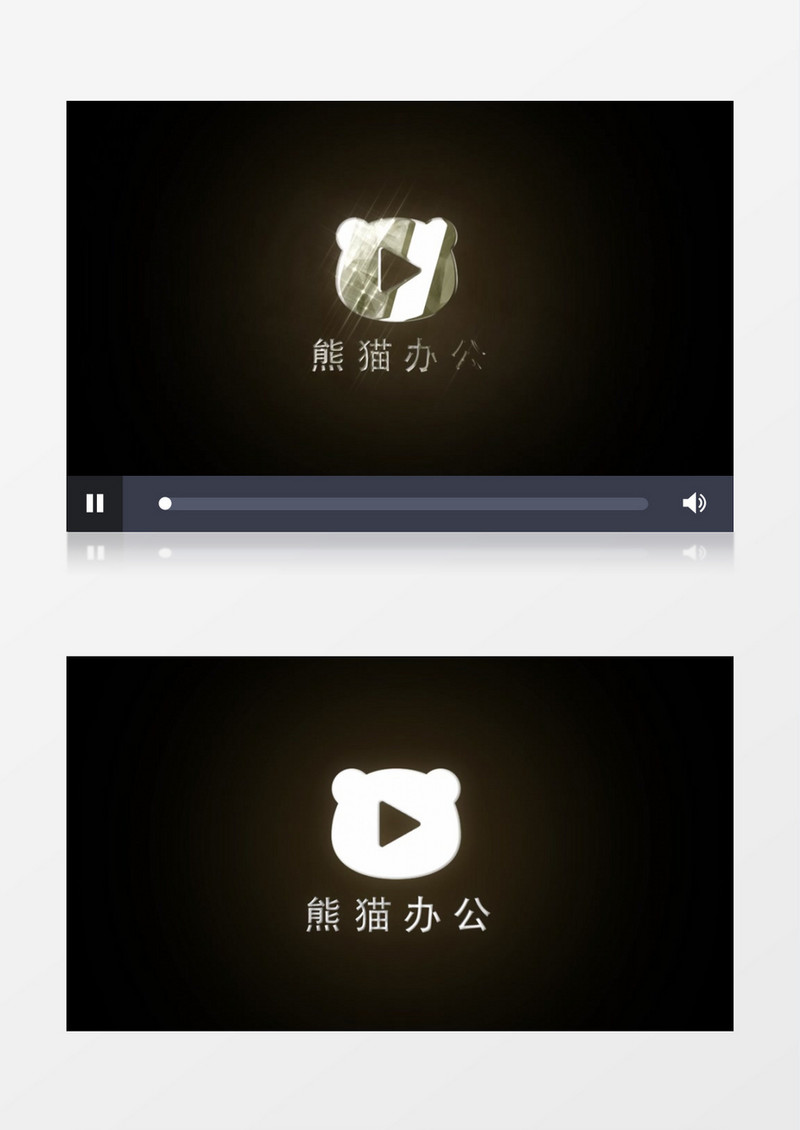 光亮金属质感标志展示AE视频模板