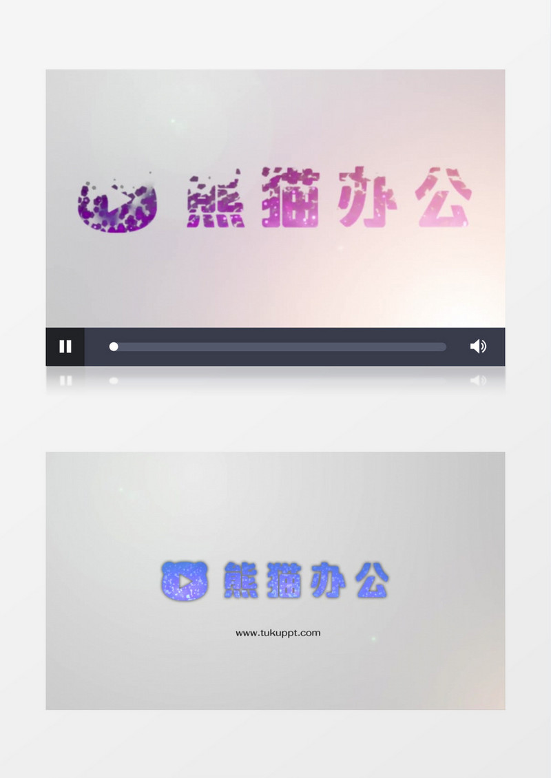 明亮粒子标志动画企业宣传LOGO展示AE视频模板
