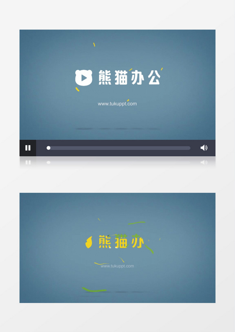 分层流动显示logo标志展示ae模板