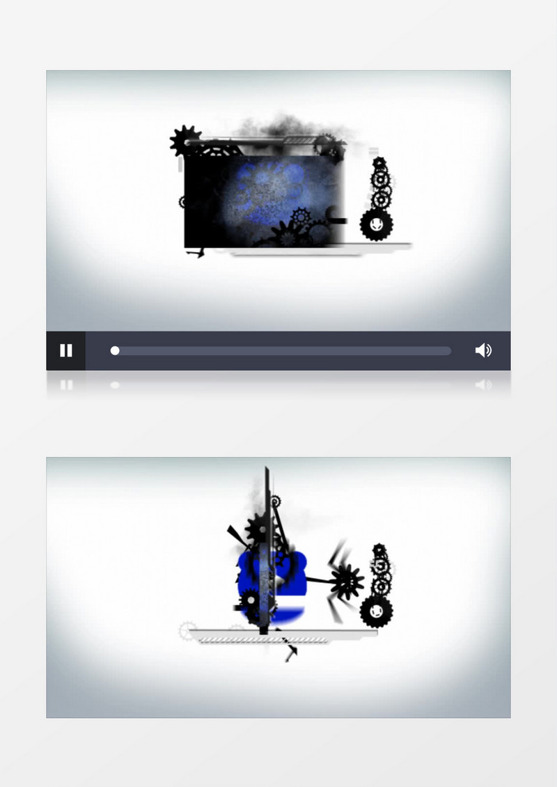 简洁机械标志LOGO演绎动画ae模版