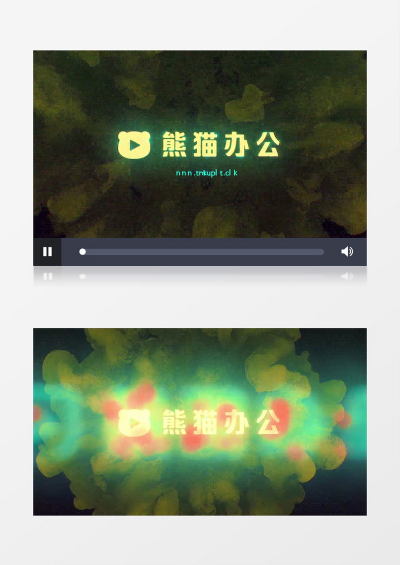 彩色故障效果LOGO展示AE模板