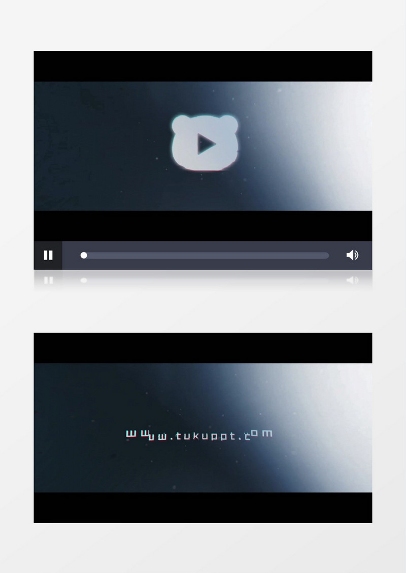 大气深邃glitch效果logo出场展示ae视频模板