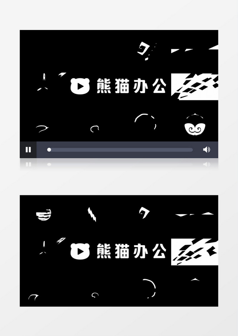 闪烁动画元素AE模版