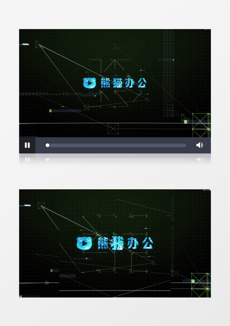 高科技故障效果标志展示ae视频模板