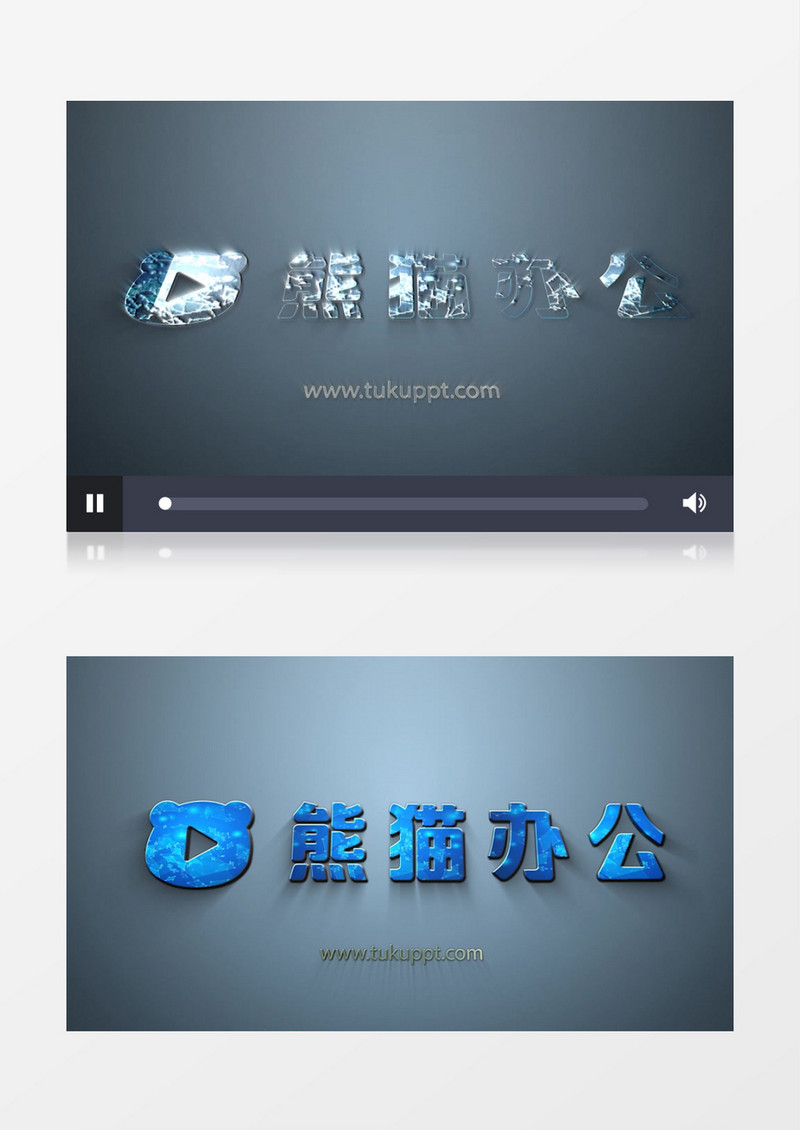 优雅粒子光效logo标志动画ae模板