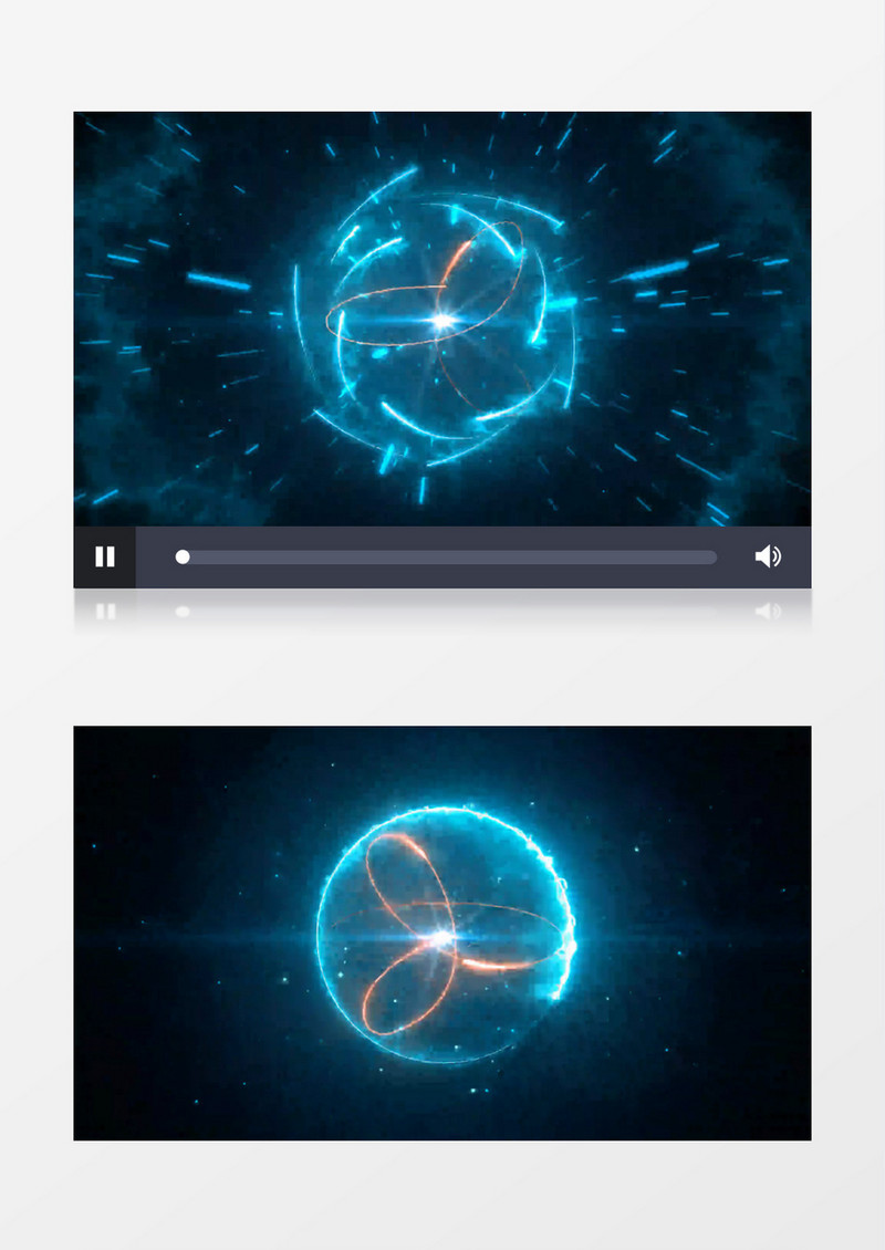  科幻能量球动画标志LOGO动画AE模板 