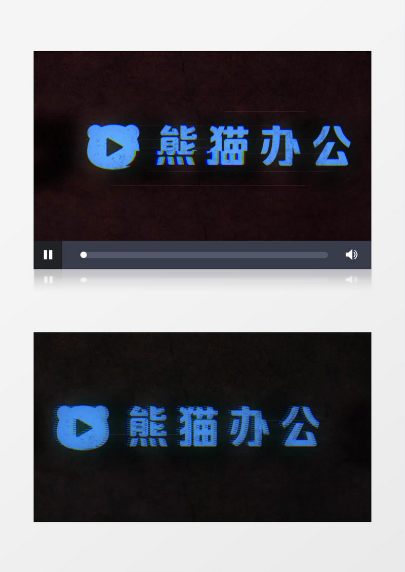 科技风故障效果标志展示ae视频模板