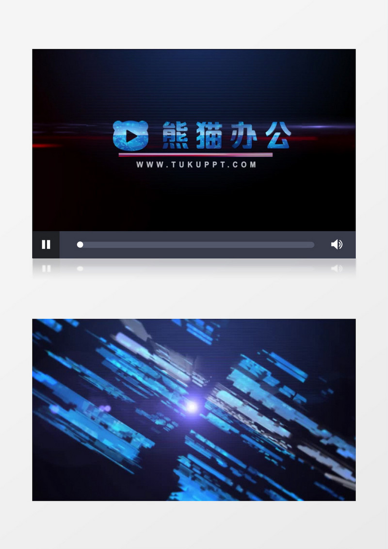 大气glitch故障效果logo入场展示ae视频模板
