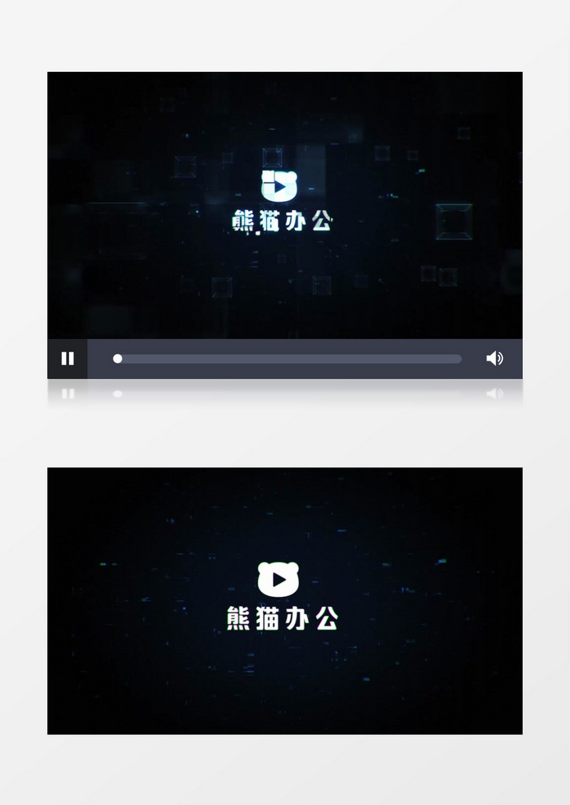 科技碎片化logo标志动画ae模版