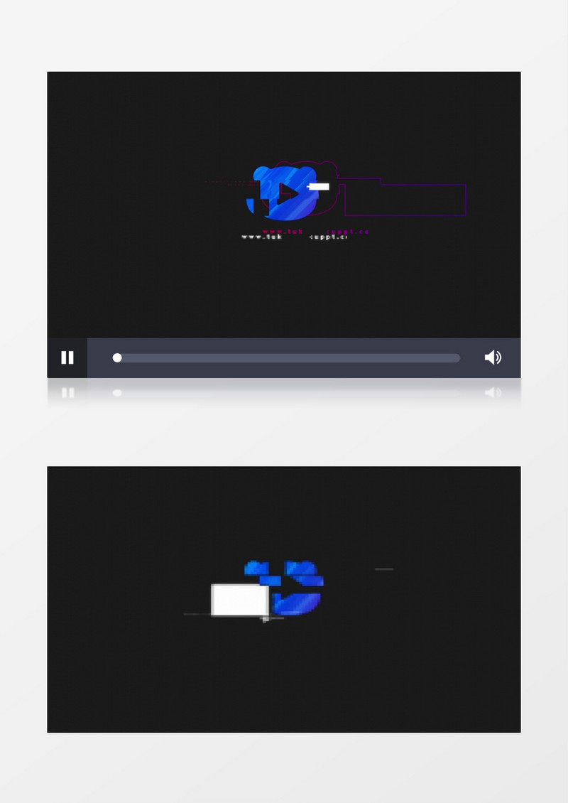 科技故障效果动画演绎企业logo标志