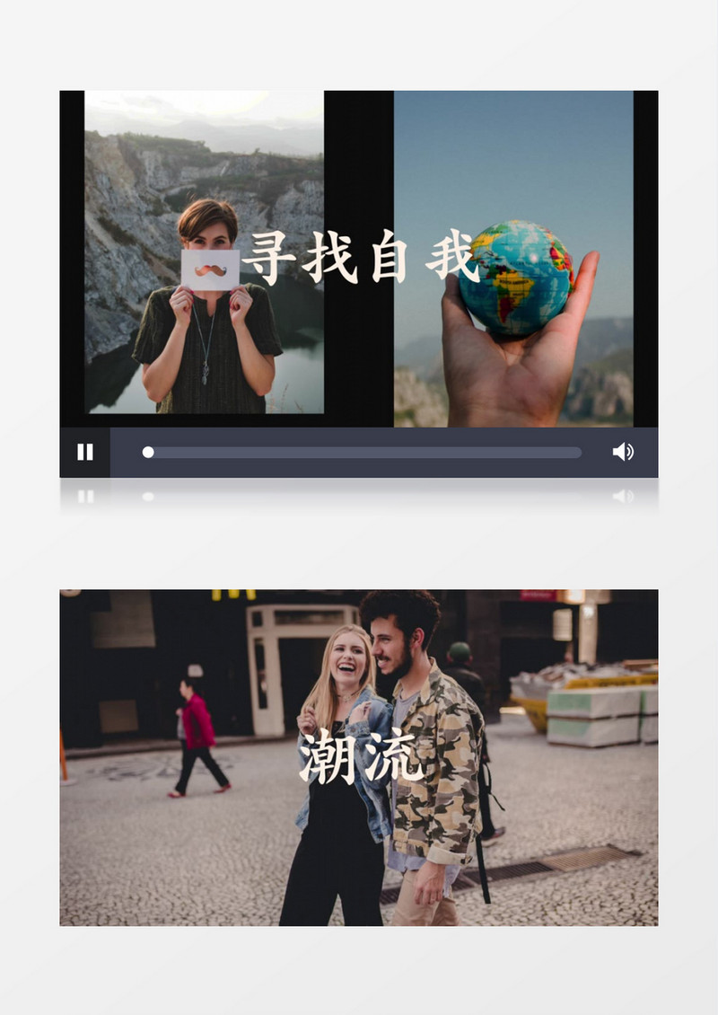 快速图片文字快闪排版展示AE模板
