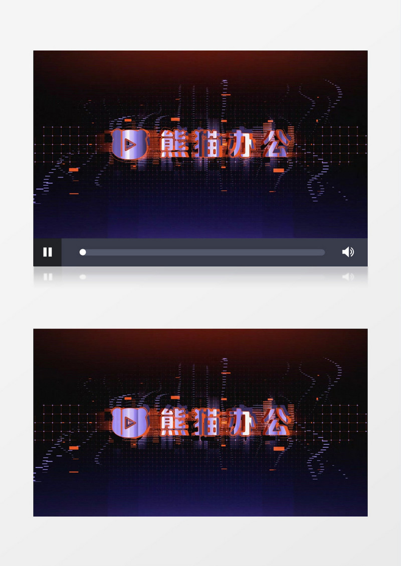 科技动感信号损坏Logo动画AE视频模板