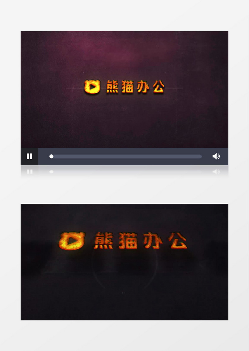 故障效果标志logo展示ae视频模板