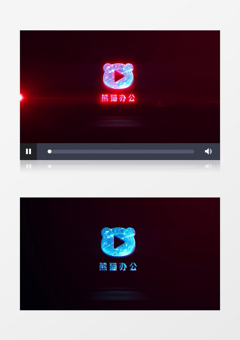 快速光效粒子标志展示AE视频模板
