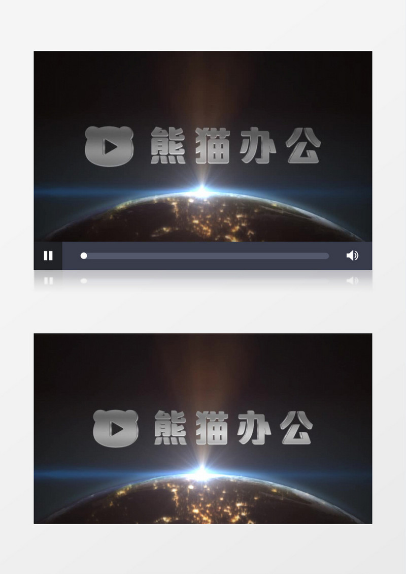 宇宙地球字母logo动画ae模板