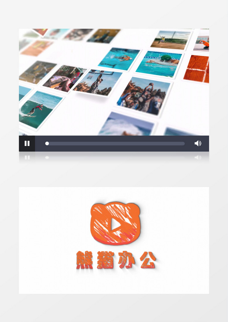 大气清新照片墙展示ae视频模板